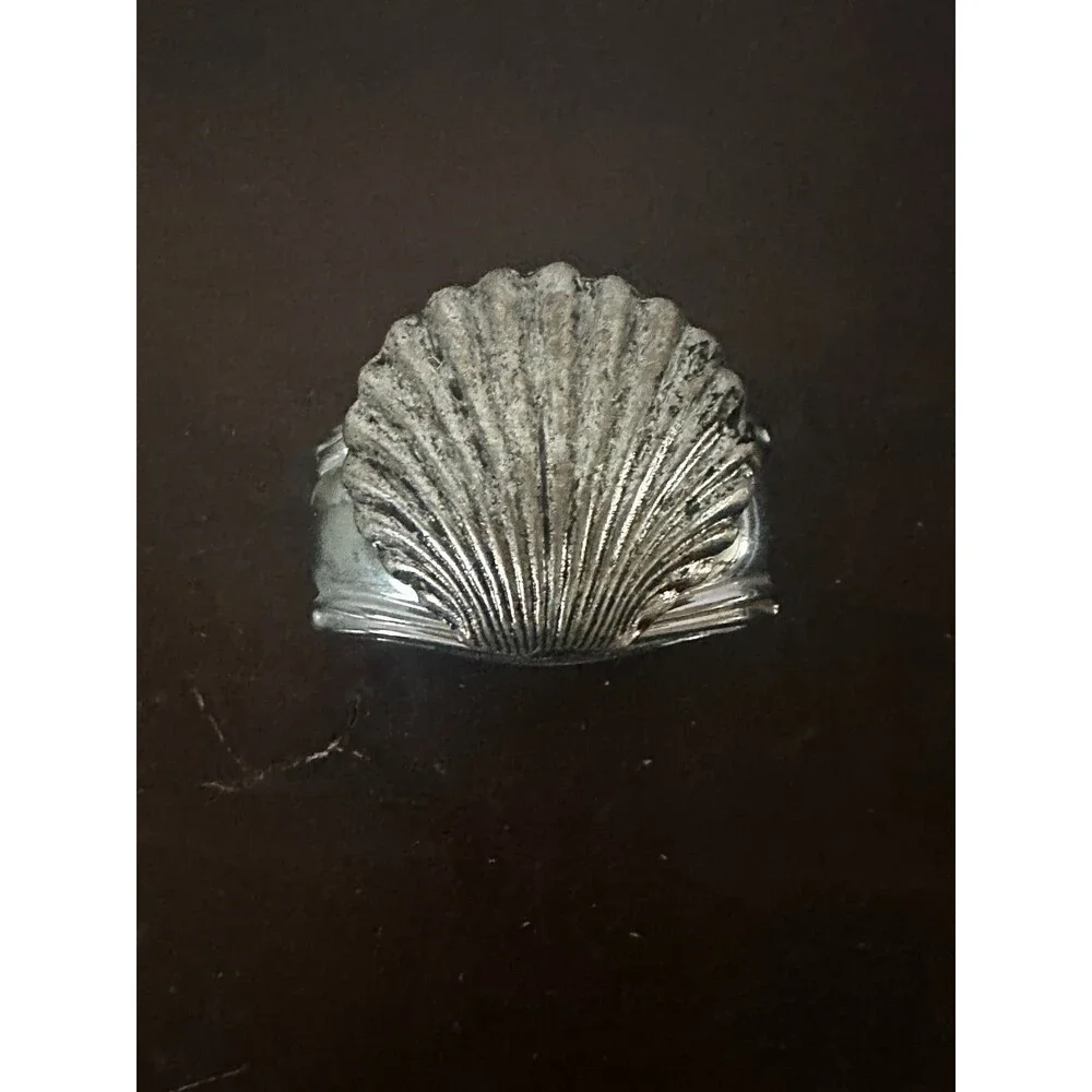 Hans Turnwald Silver Plated Turtle Seahorse Starfish Seashell Napkin Rings